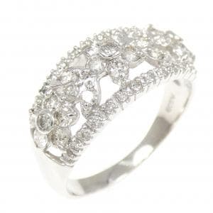 PT900 フラワー ダイヤモンド リング 1.00CT