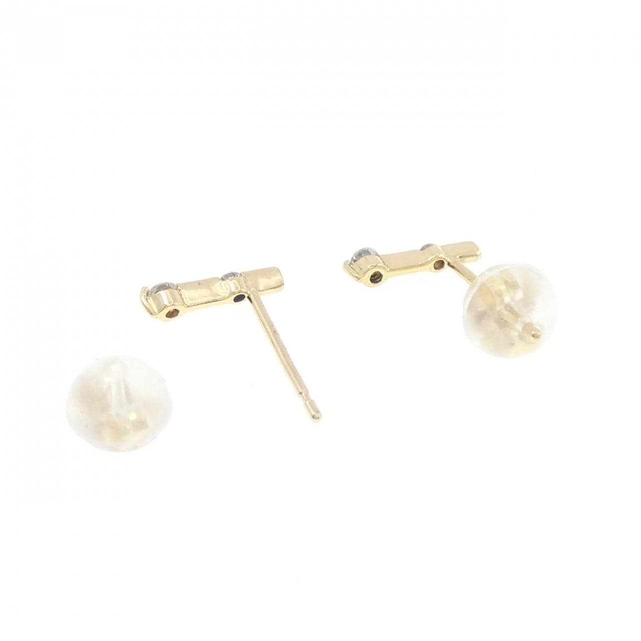 K18YG ダイヤモンド ピアス 0.06CT