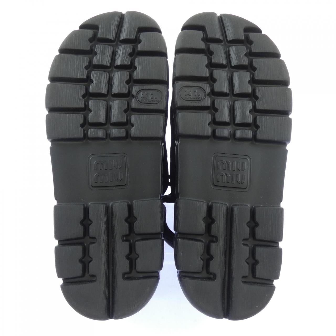 ミュウミュウ MIU MIU レースアップ チャンキーネオスプーン 5X418E サンダル