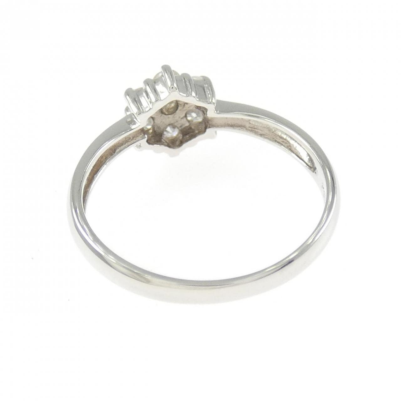 PT900 フラワー ダイヤモンド リング 0.30CT