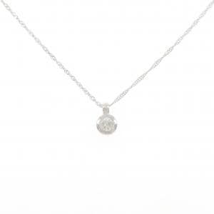 K18WG ダイヤモンド ネックレス 0.1CT