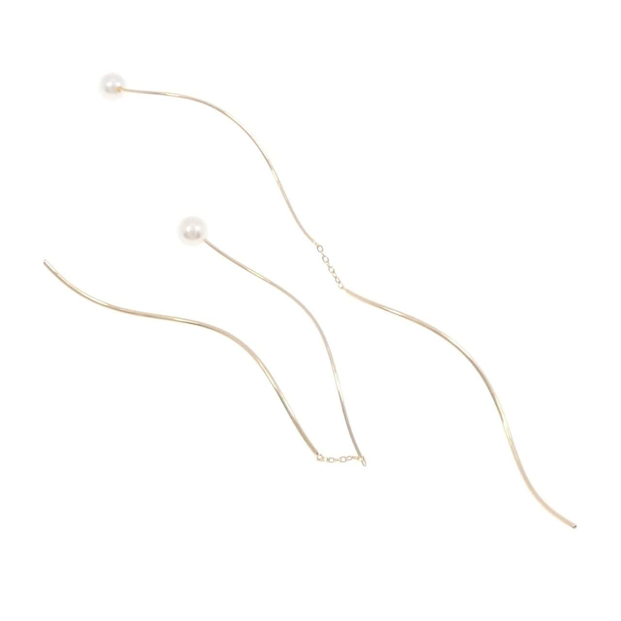 K18YG アコヤパール ピアス 4mm