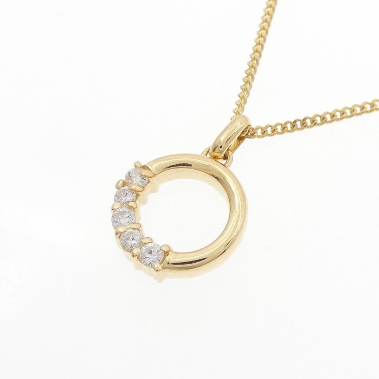K18YG ダイヤモンド ネックレス 0.10CT