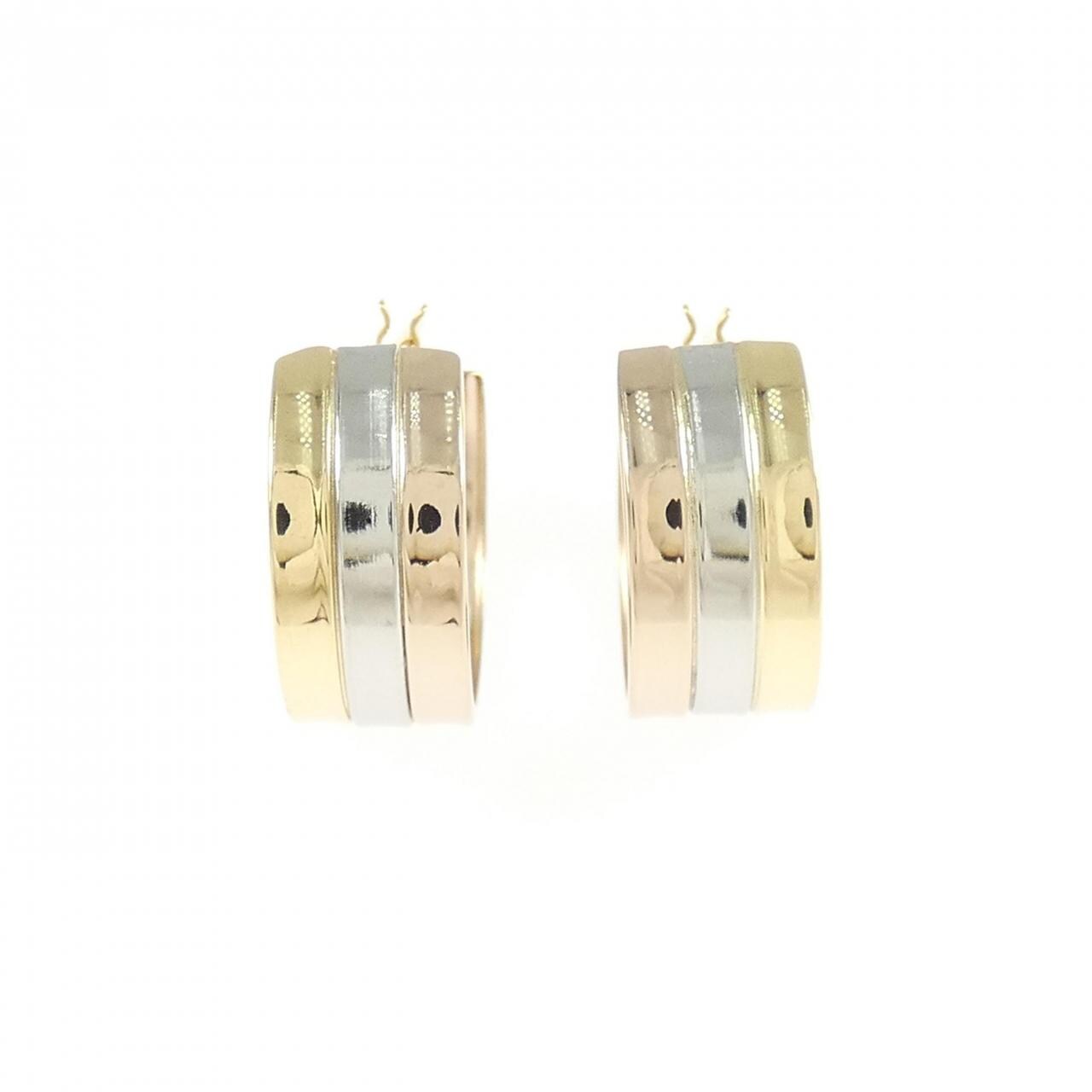 【新品】K18YG/PT900/K18PG フープ ピアス