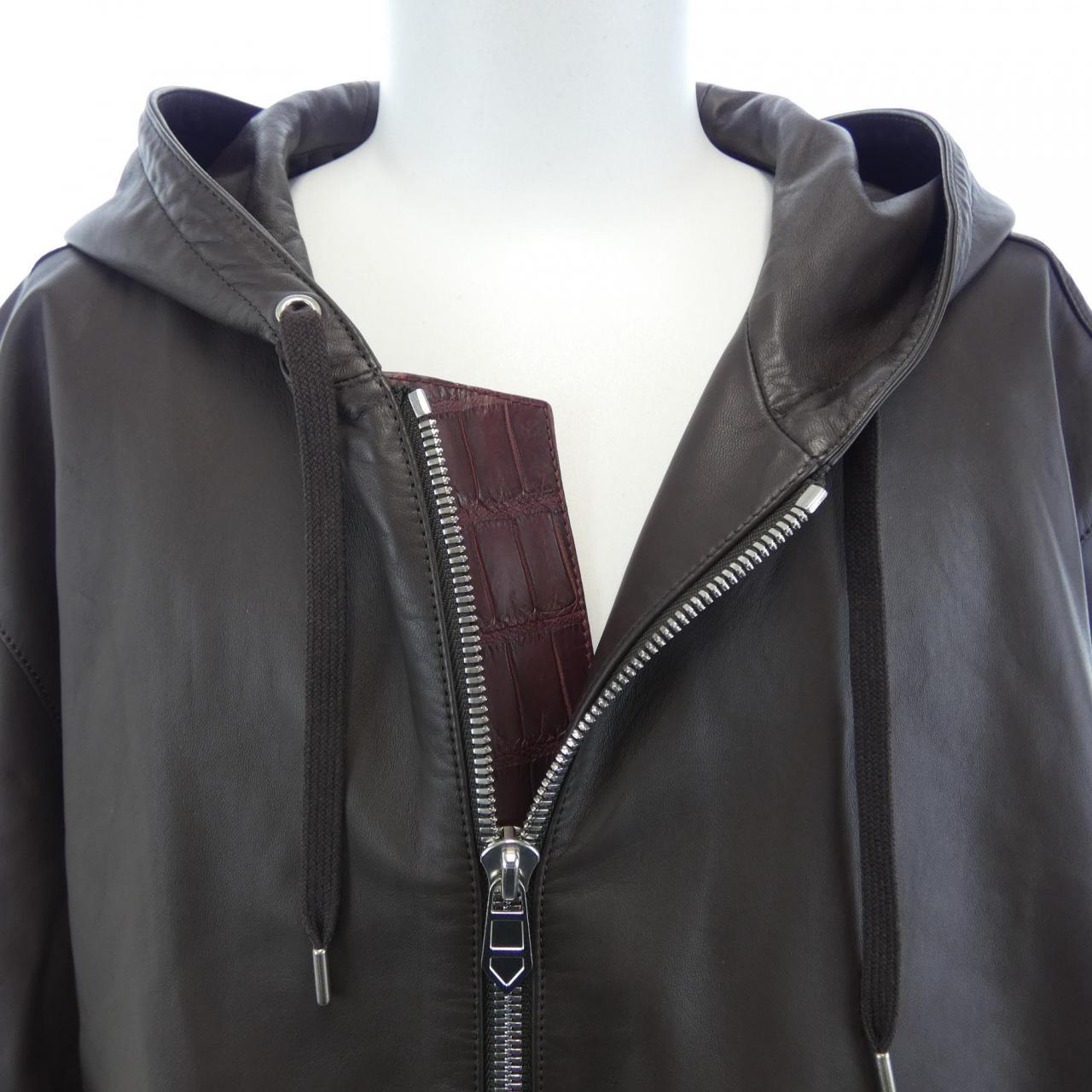 エルメス HERMES OD-0833 レザージャケット