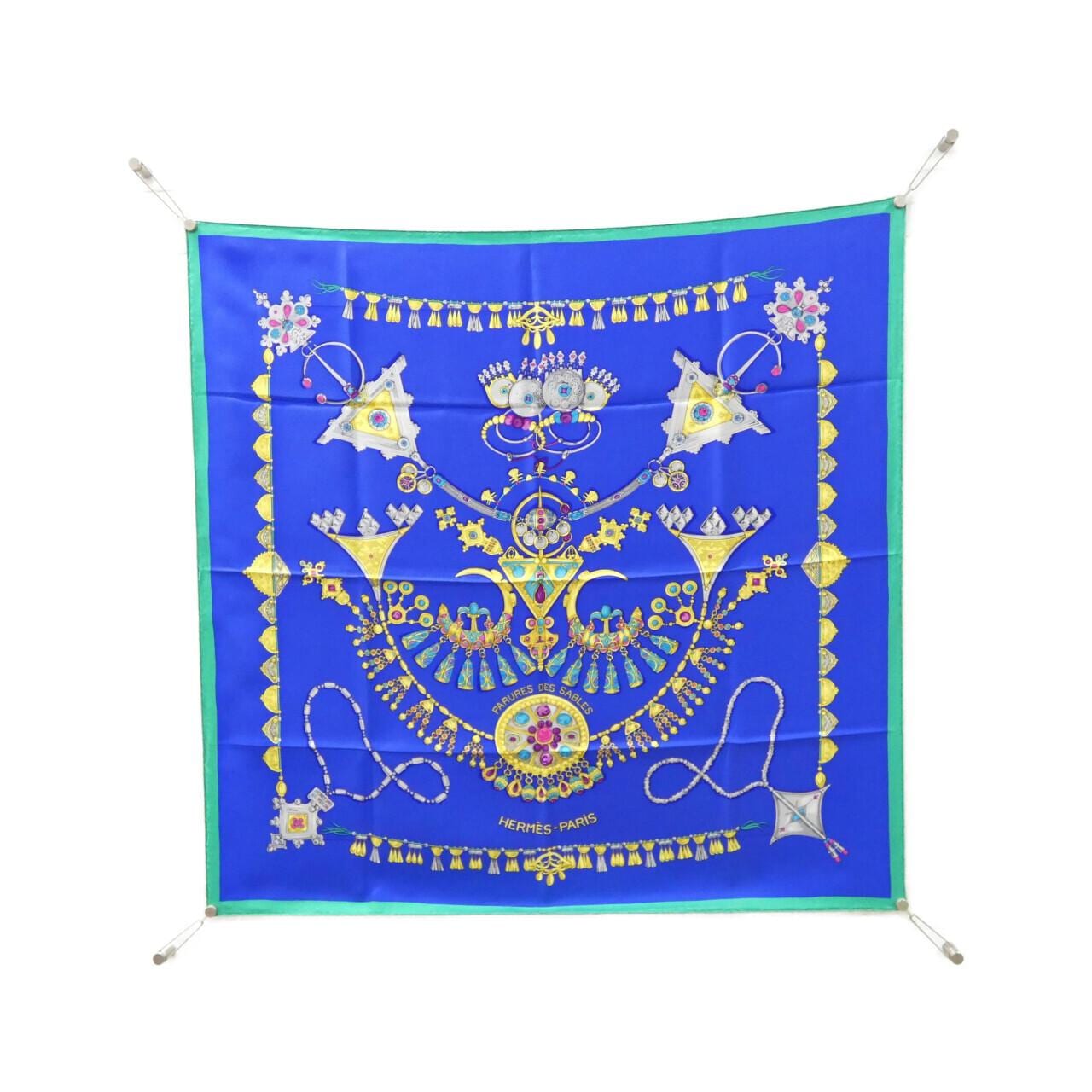 エルメス PARURES DES SABLES カレ スカーフ