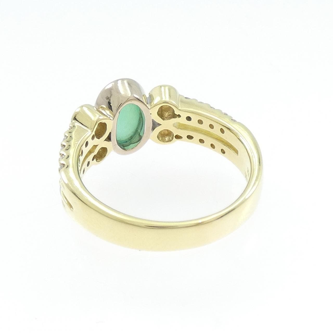 K18YG/K18WG オパール リング 0.90CT