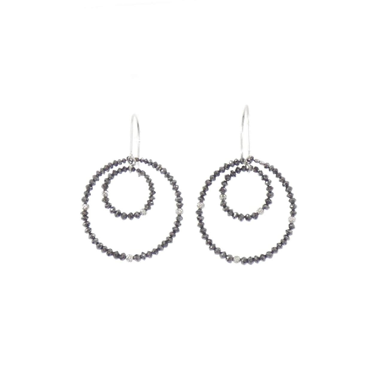 K18WG ダイヤモンド ピアス 5.00CT