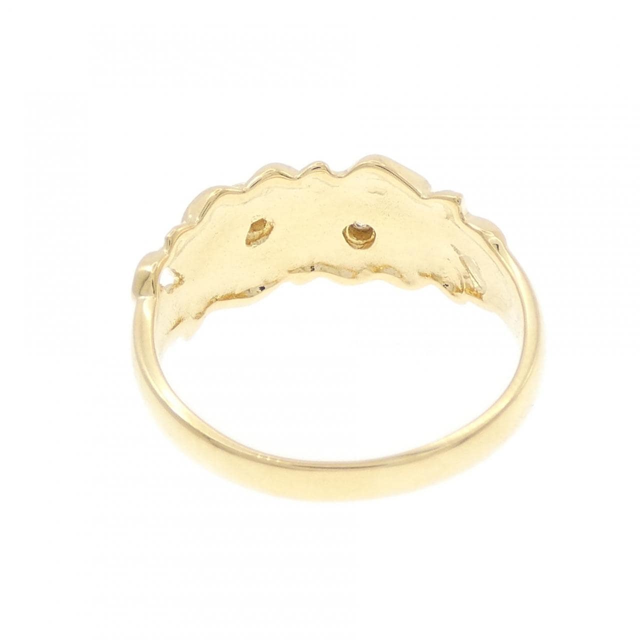 K18YG ローズ ダイヤモンド リング 0.02CT