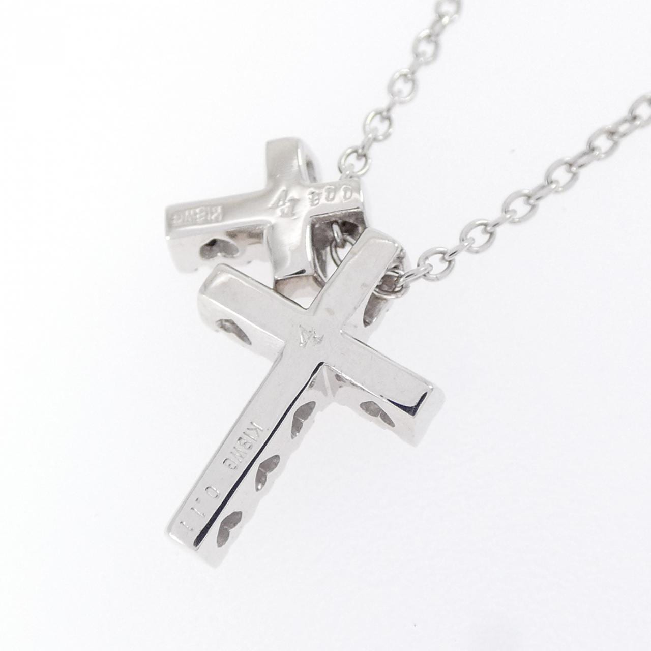 ポンテヴェキオ クロス ネックレス 0.11CT