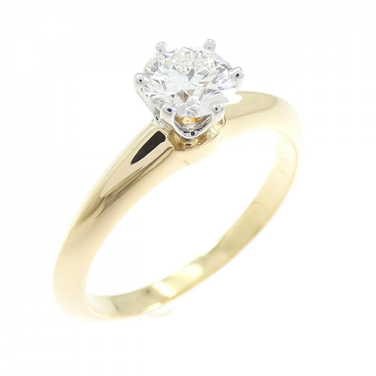 ティファニー クラシックソリティア リング 0.43CT G IF