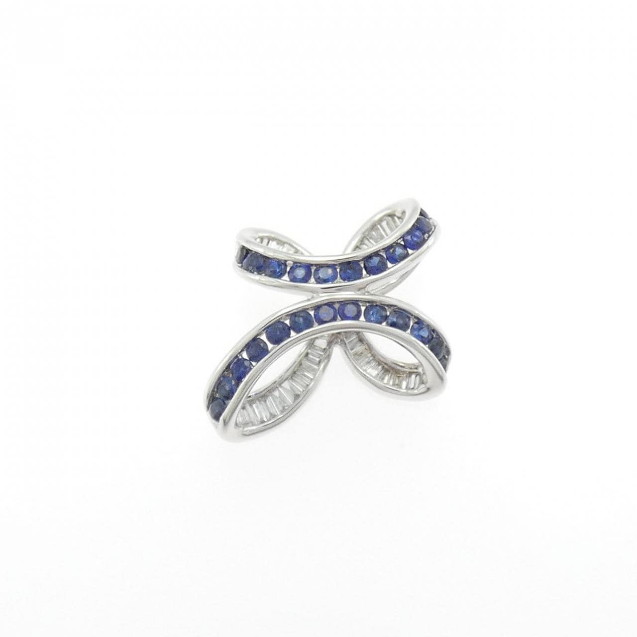 K18WG蓝宝石吊坠0.30CT