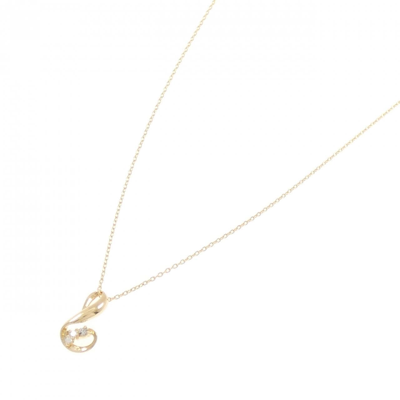 K18YG ダイヤモンド ネックレス 0.04CT