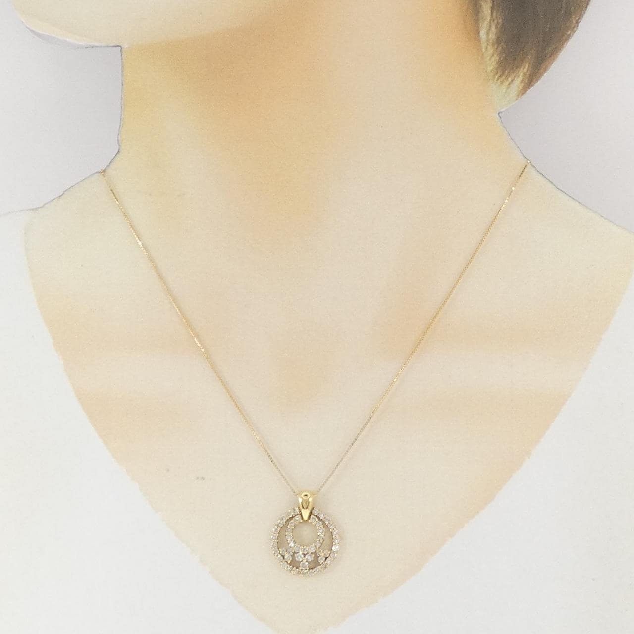 K18YG ダイヤモンド ネックレス 1.00CT