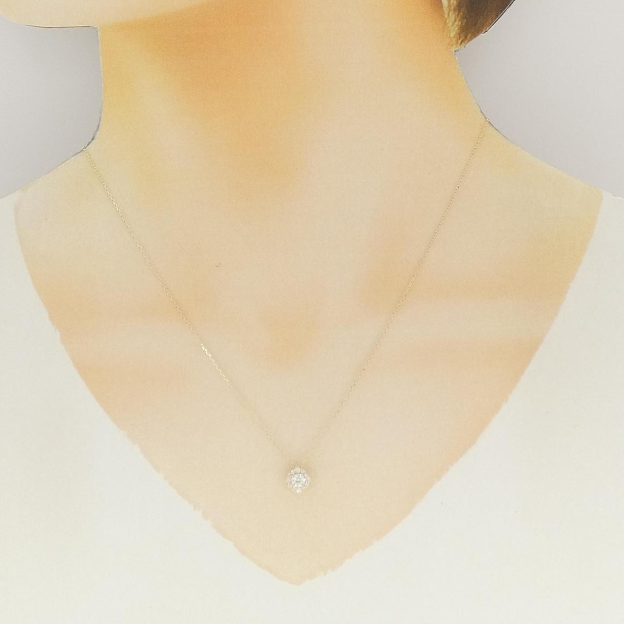 【リメイク】K10YG ダイヤモンド ネックレス 0.30CT