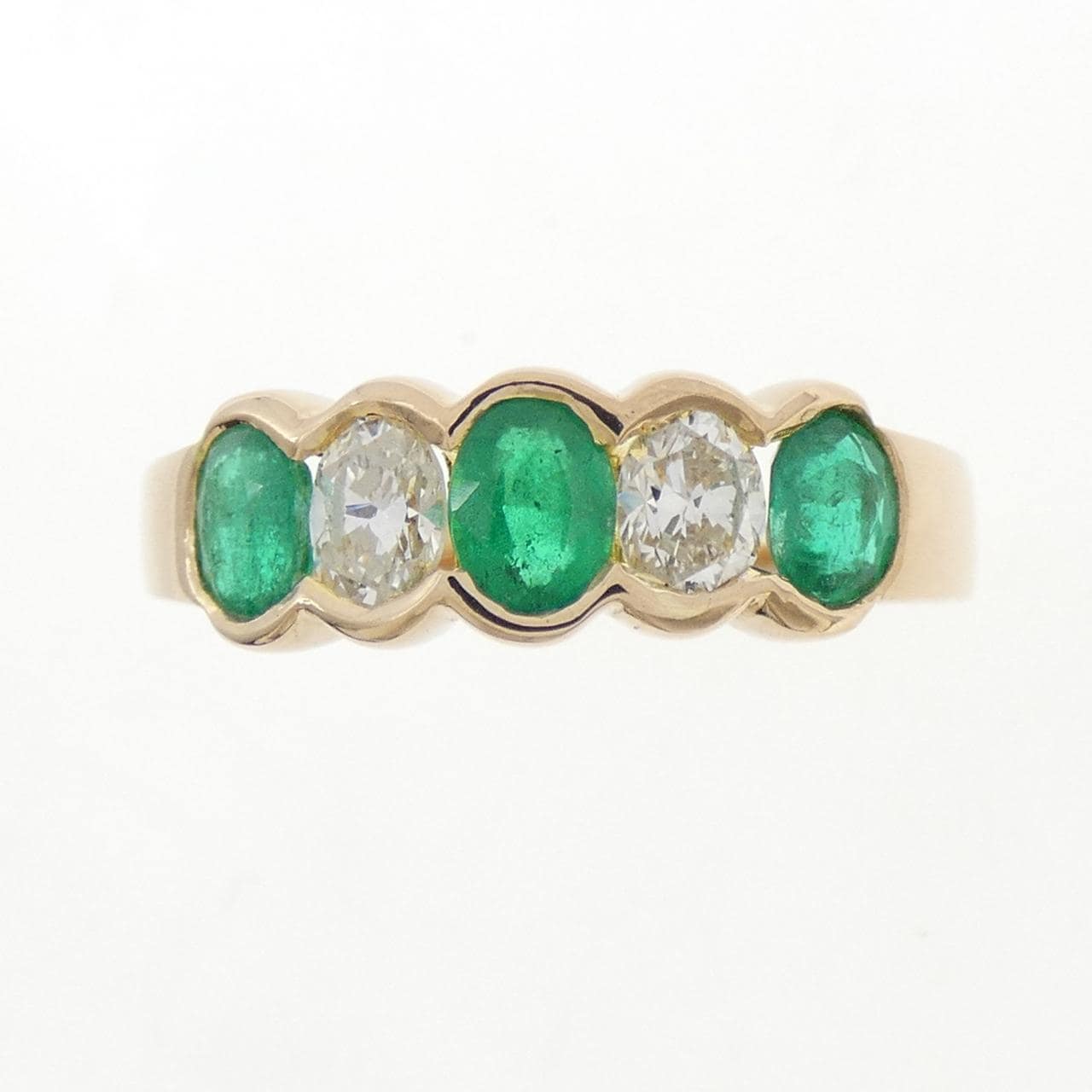 K18YG エメラルド リング