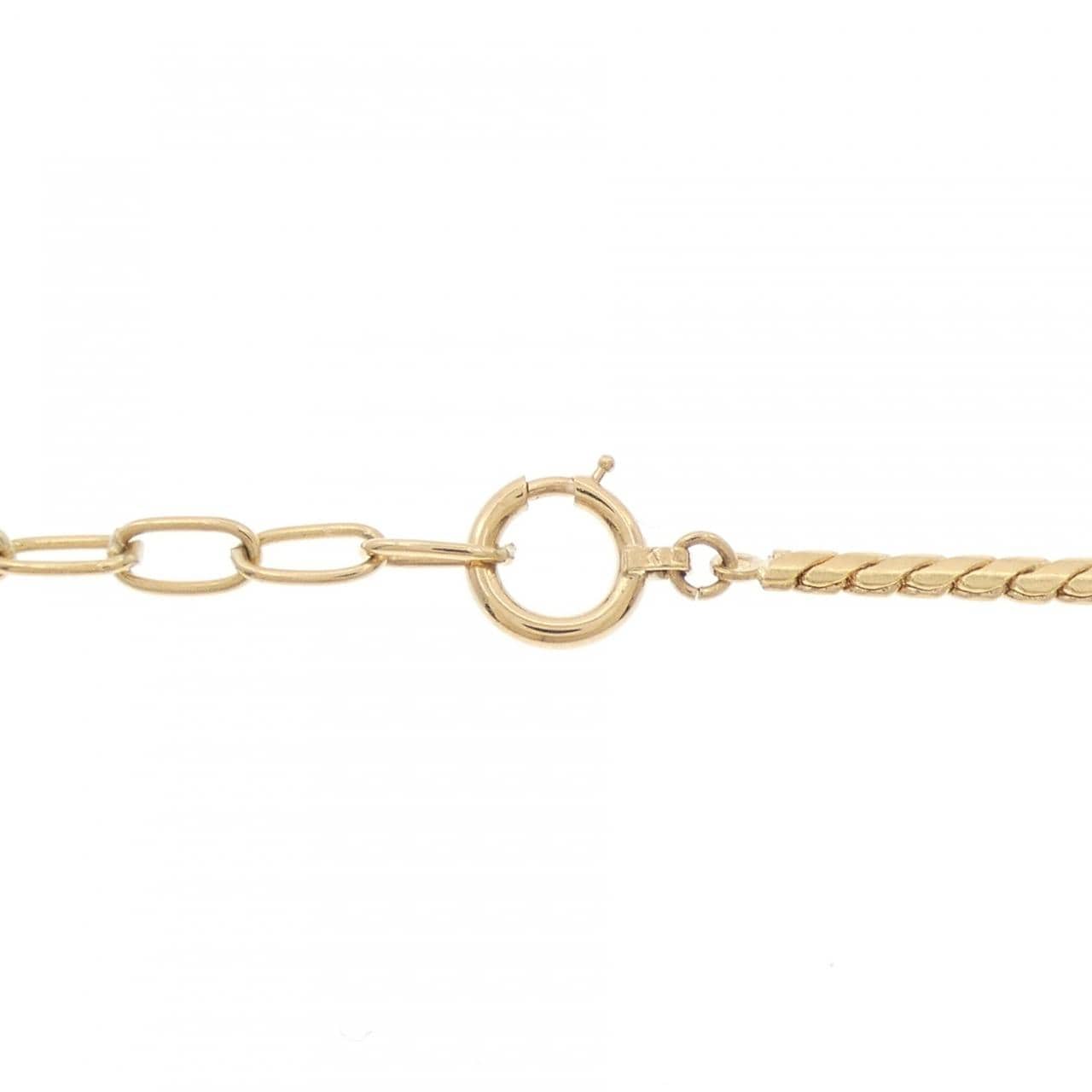 K18YG ローズクオーツ ネックレス