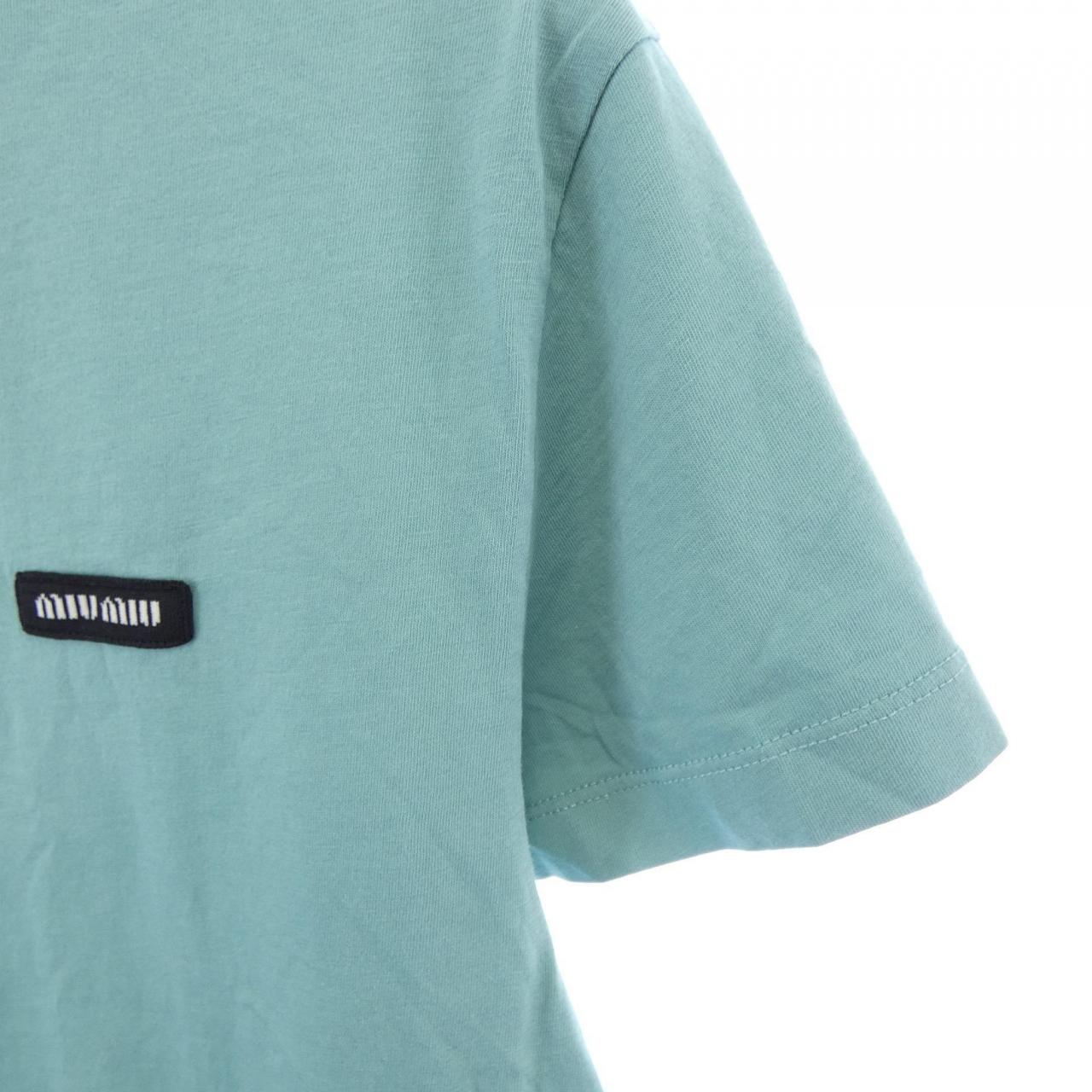 ミュウミュウ MIU MIU MIU MIUロゴ MJE15 SOOO 137E. Tシャツ