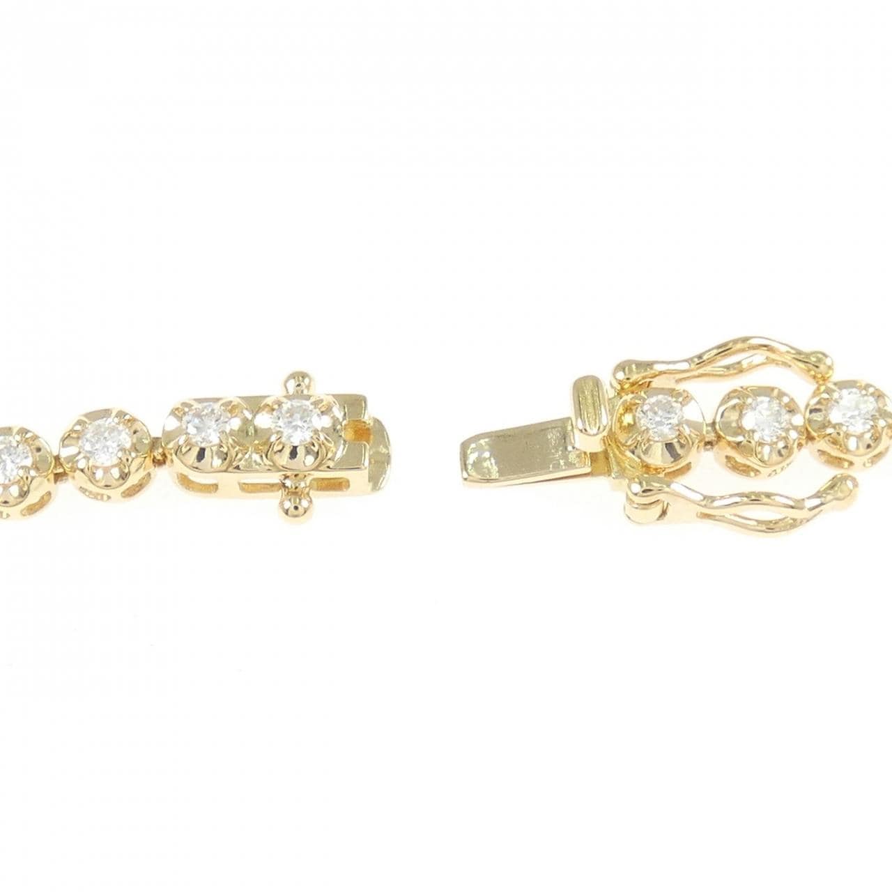 K18YG ダイヤモンド ブレスレット 1.11CT