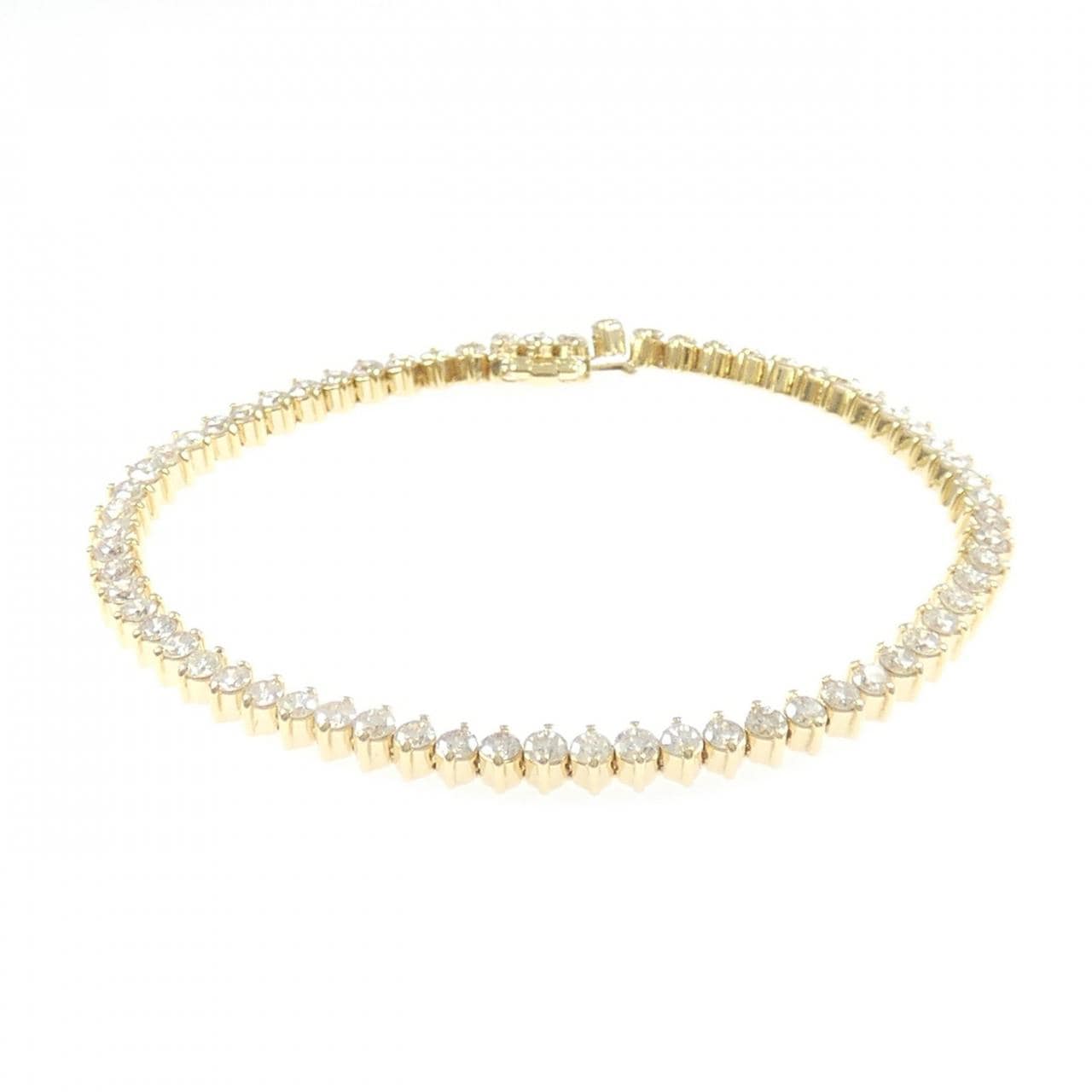 K18YG ダイヤモンド ブレスレット 5.00CT