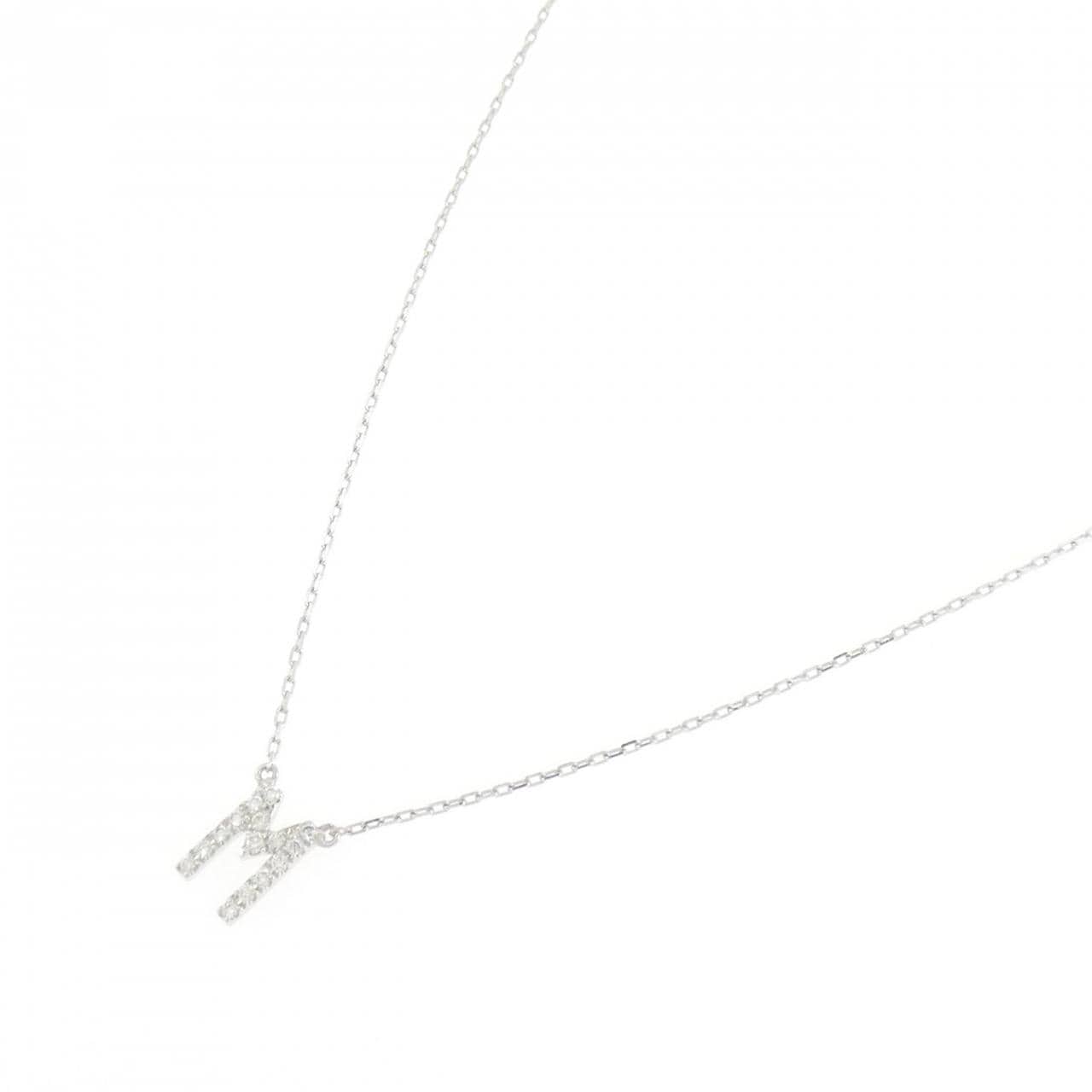 アーカー イニシャル ネックレス 0.06CT