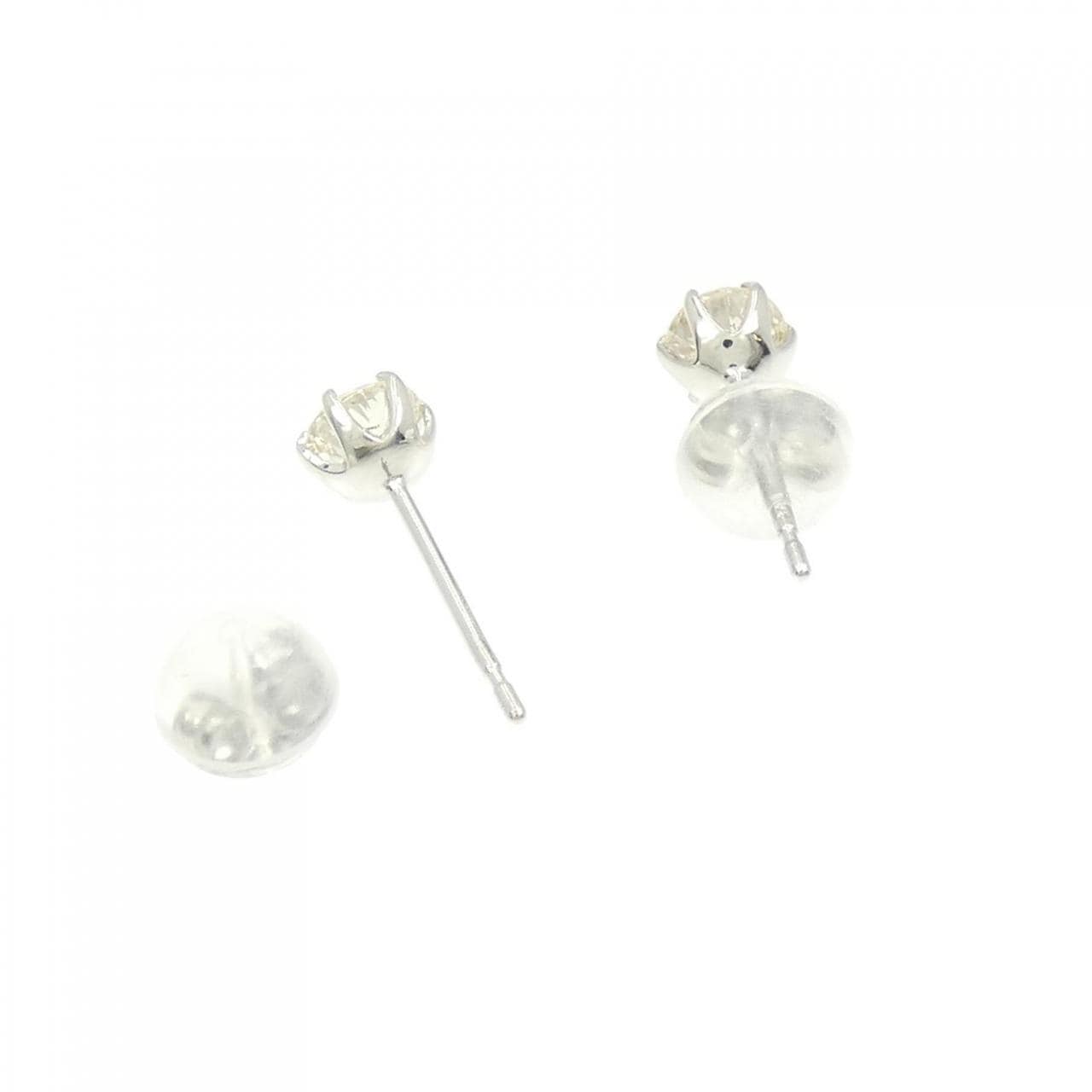 PT ソリティアダイヤモンド ピアス 0.50CT