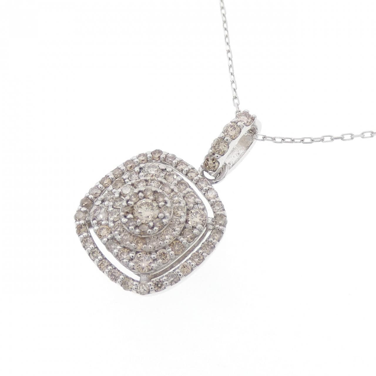 K18WG ダイヤモンド ネックレス 0.40CT