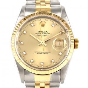 ROLEX Datejust 16233G.SSxYG自動上弦X 編號