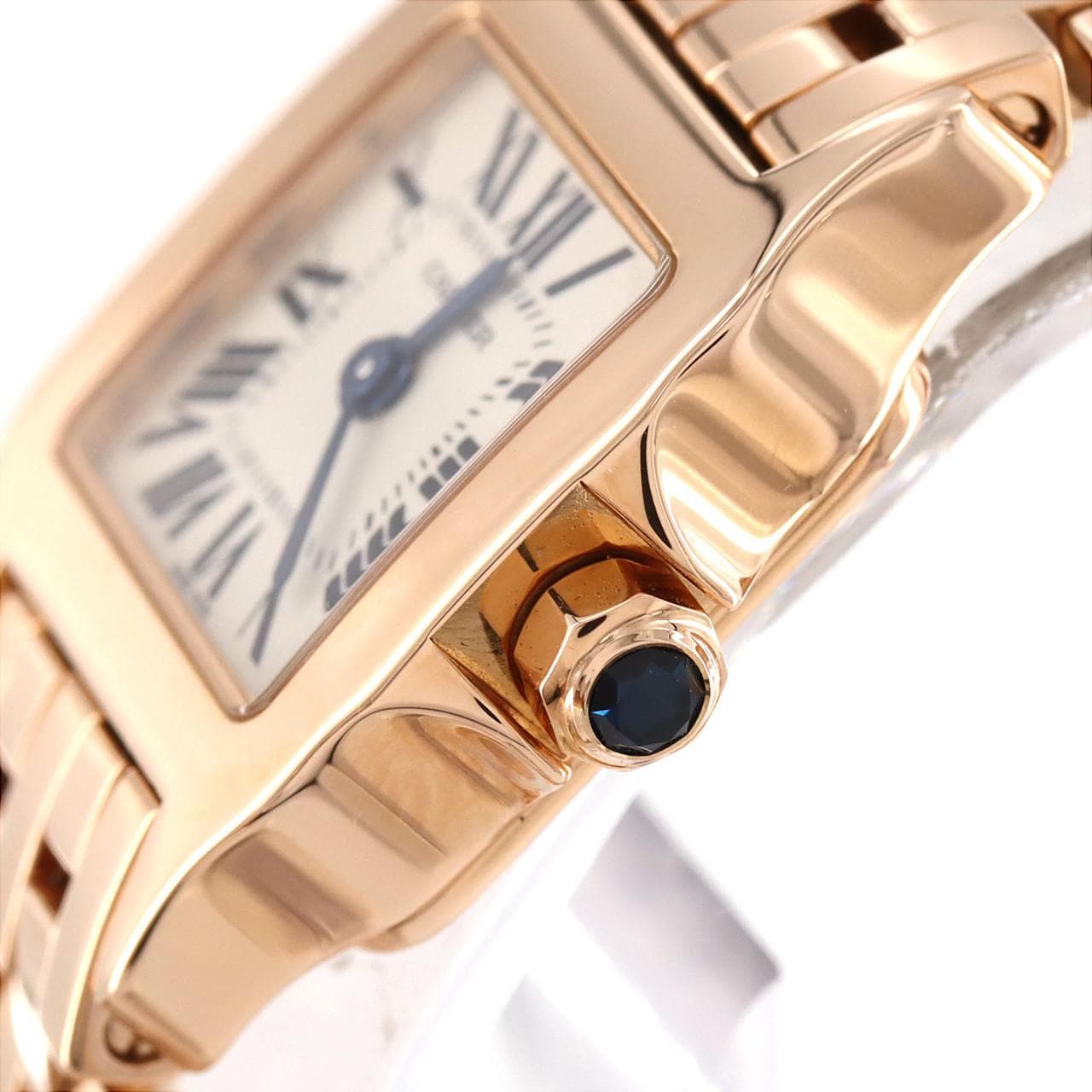 Cartier Mini Santos de Moiselle PG W25077X9 PG/RG石英