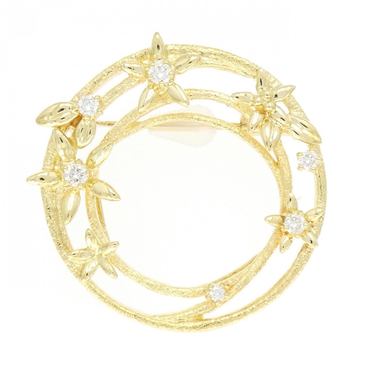 タサキ ダイヤモンド ブローチ 0.19CT