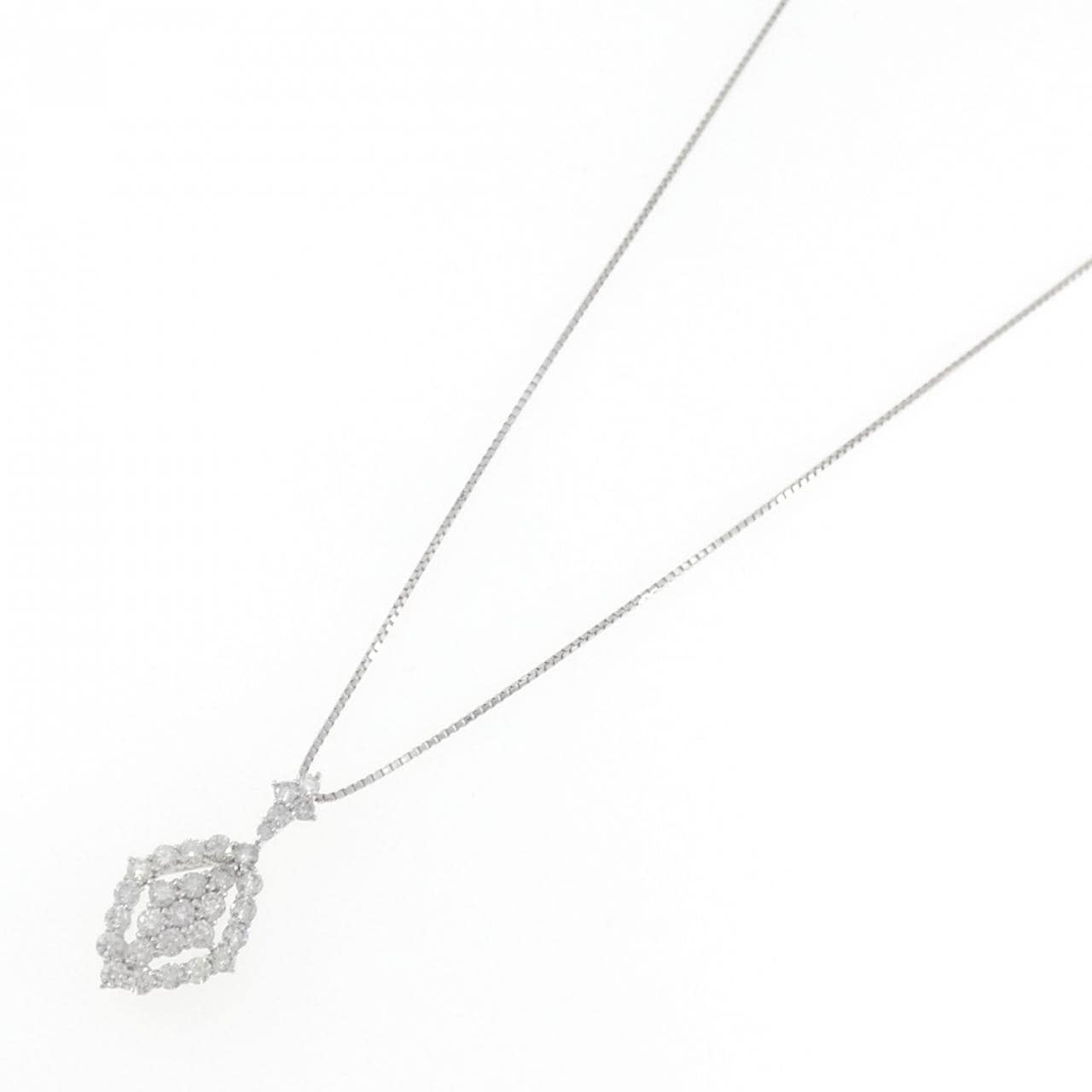 PT950/PT850 ダイヤモンド ネックレス 1.00CT