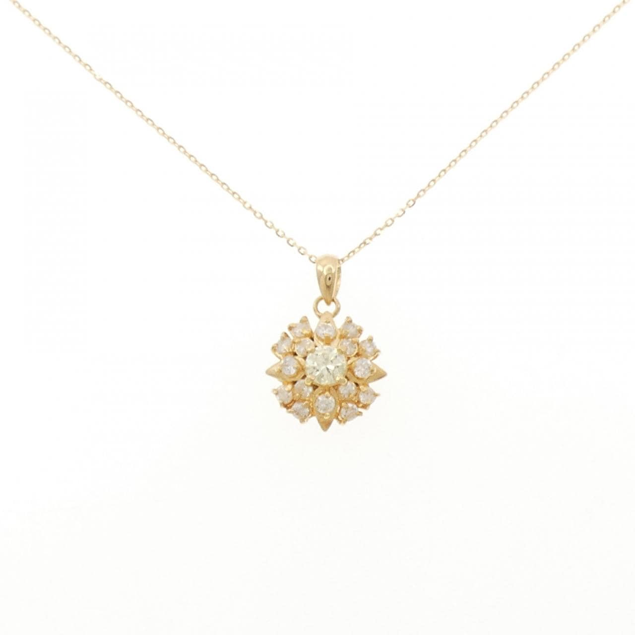 K18YG ダイヤモンド ネックレス 0.50CT