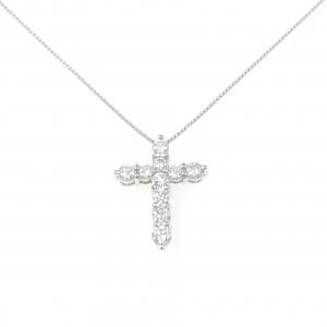 PT900/PT850 クロス ダイヤモンド ネックレス 0.52CT