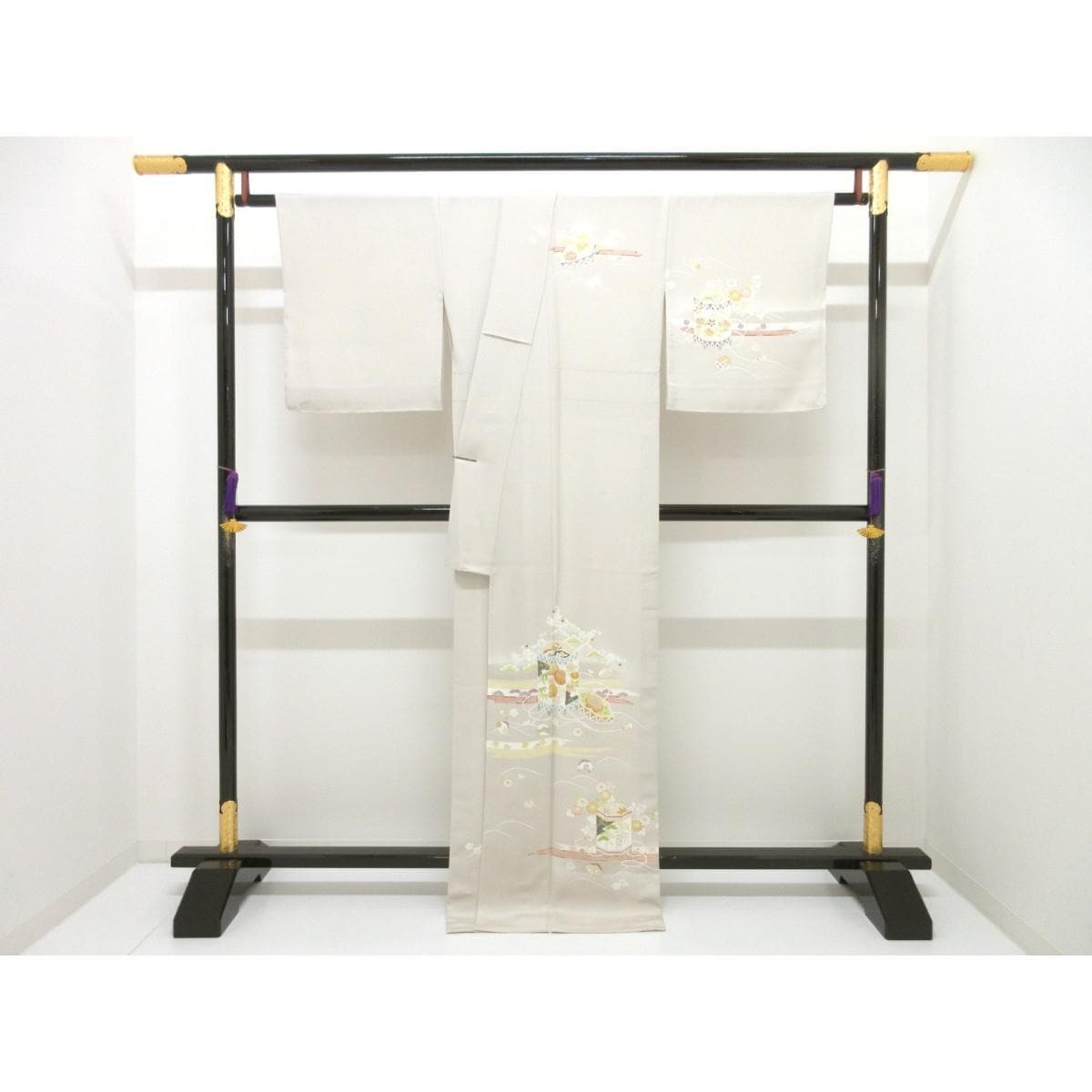 【新品】単衣　菱健　訪問着　桐壺　京友禅金彩加工