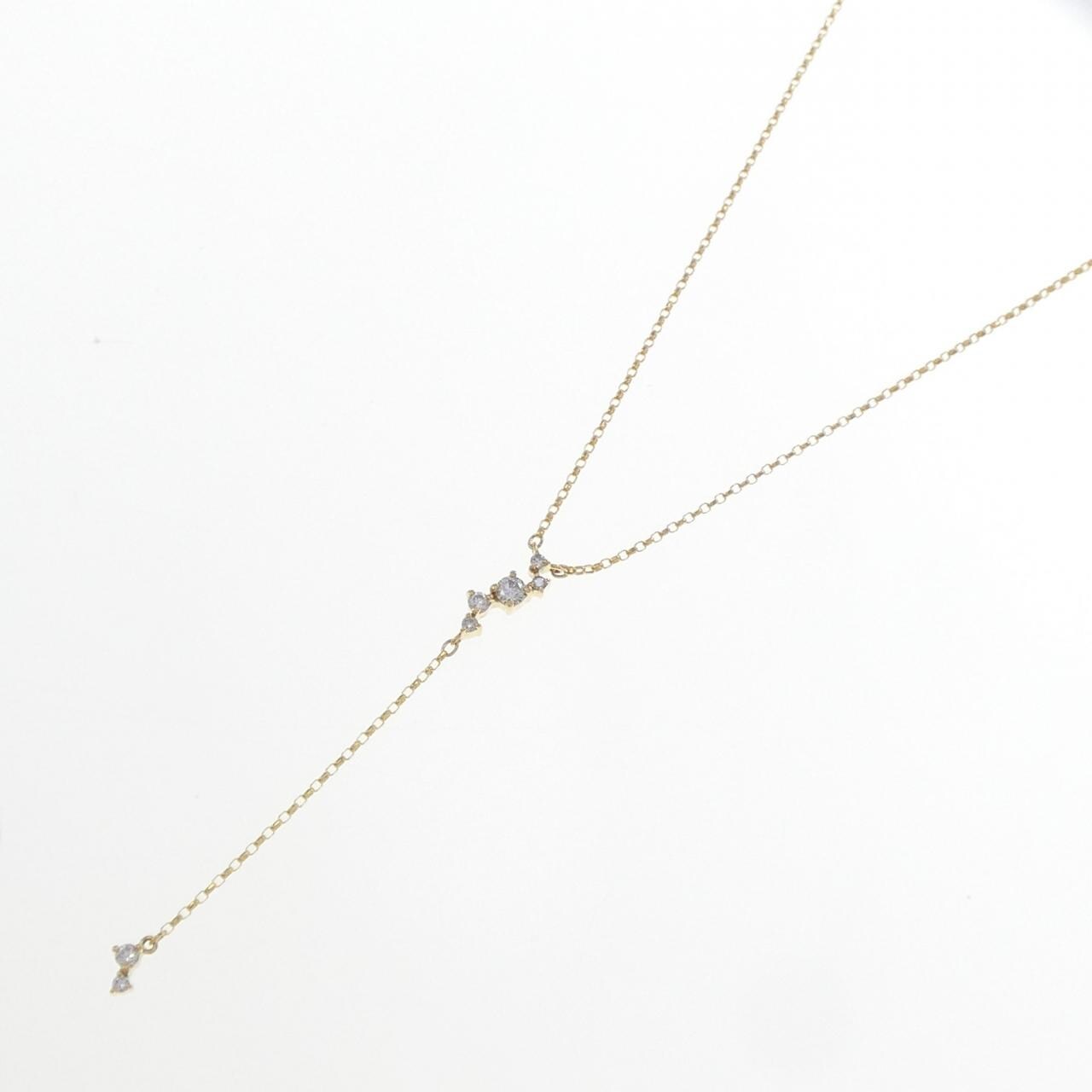 K18YG ダイヤモンド ネックレス 0.12CT