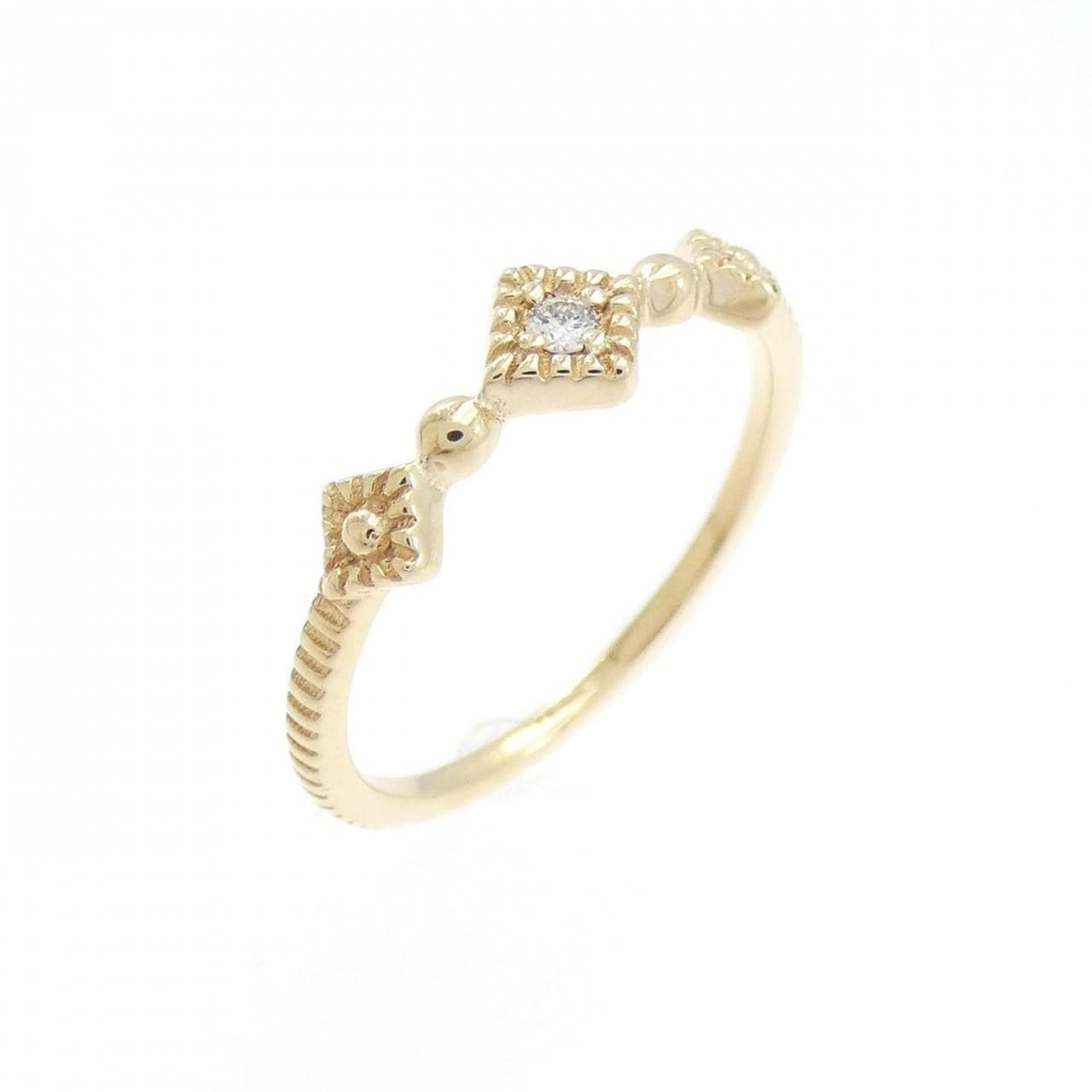 エテ ダイヤモンド ピンキーリング 0.01CT