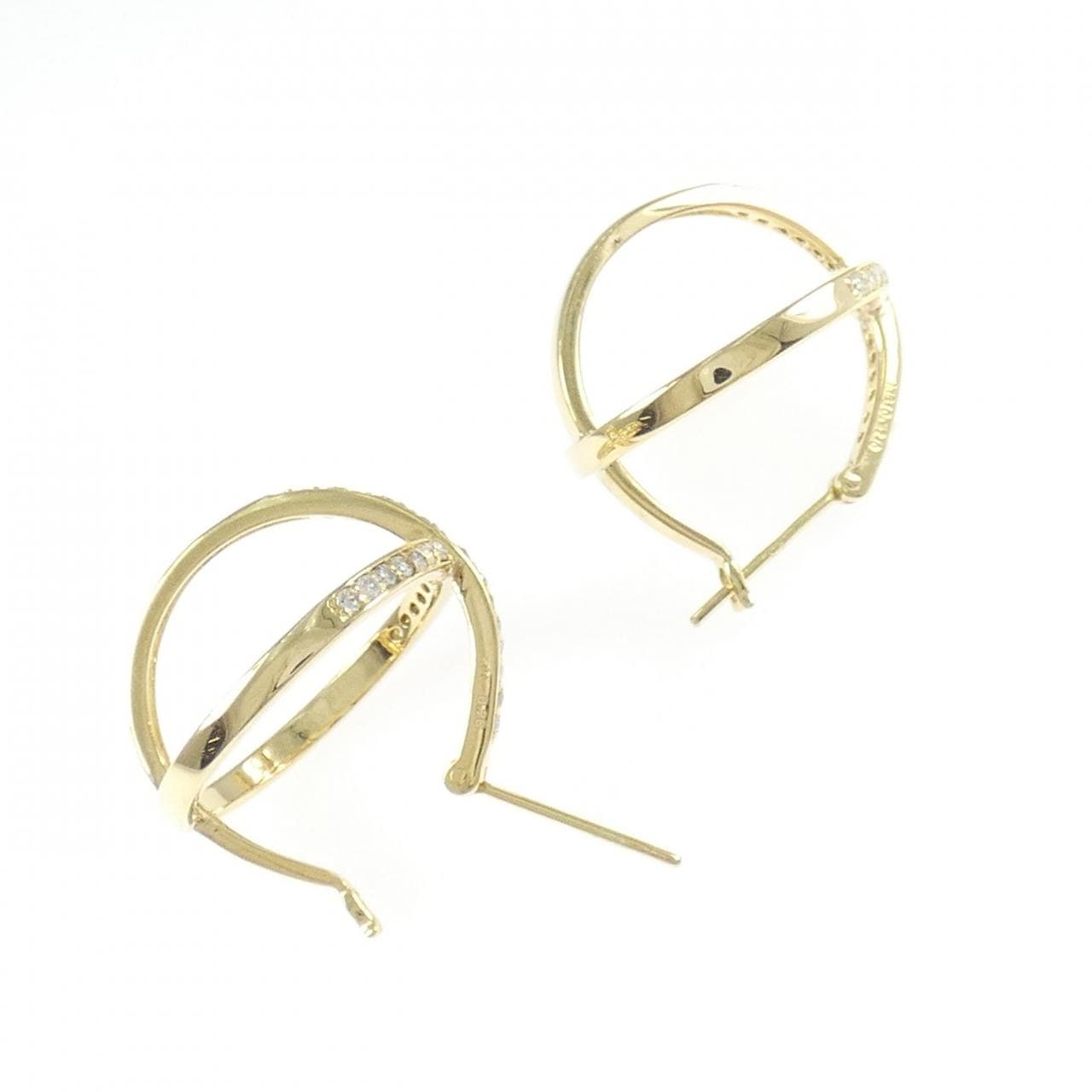 K18YG ダイヤモンド ピアス 0.40CT