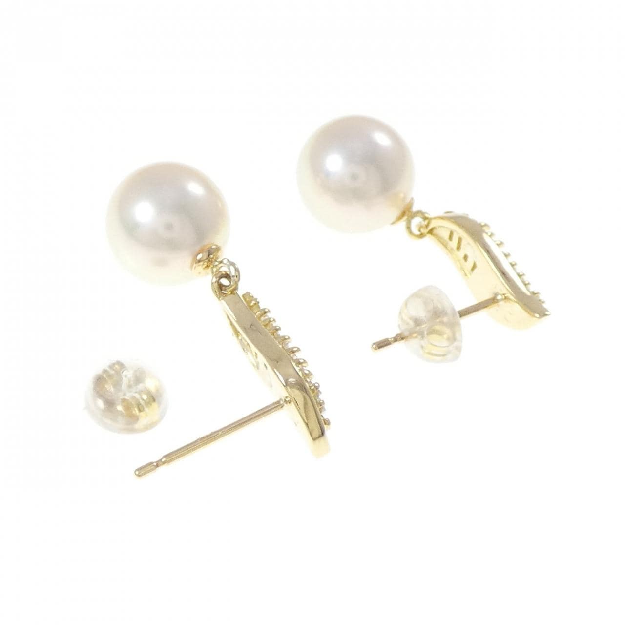 K18YG アコヤパール ピアス 7.9mm