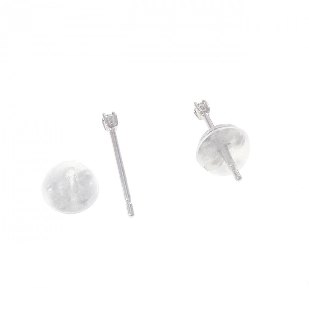 K10WG ダイヤモンド ピアス 0.02CT
