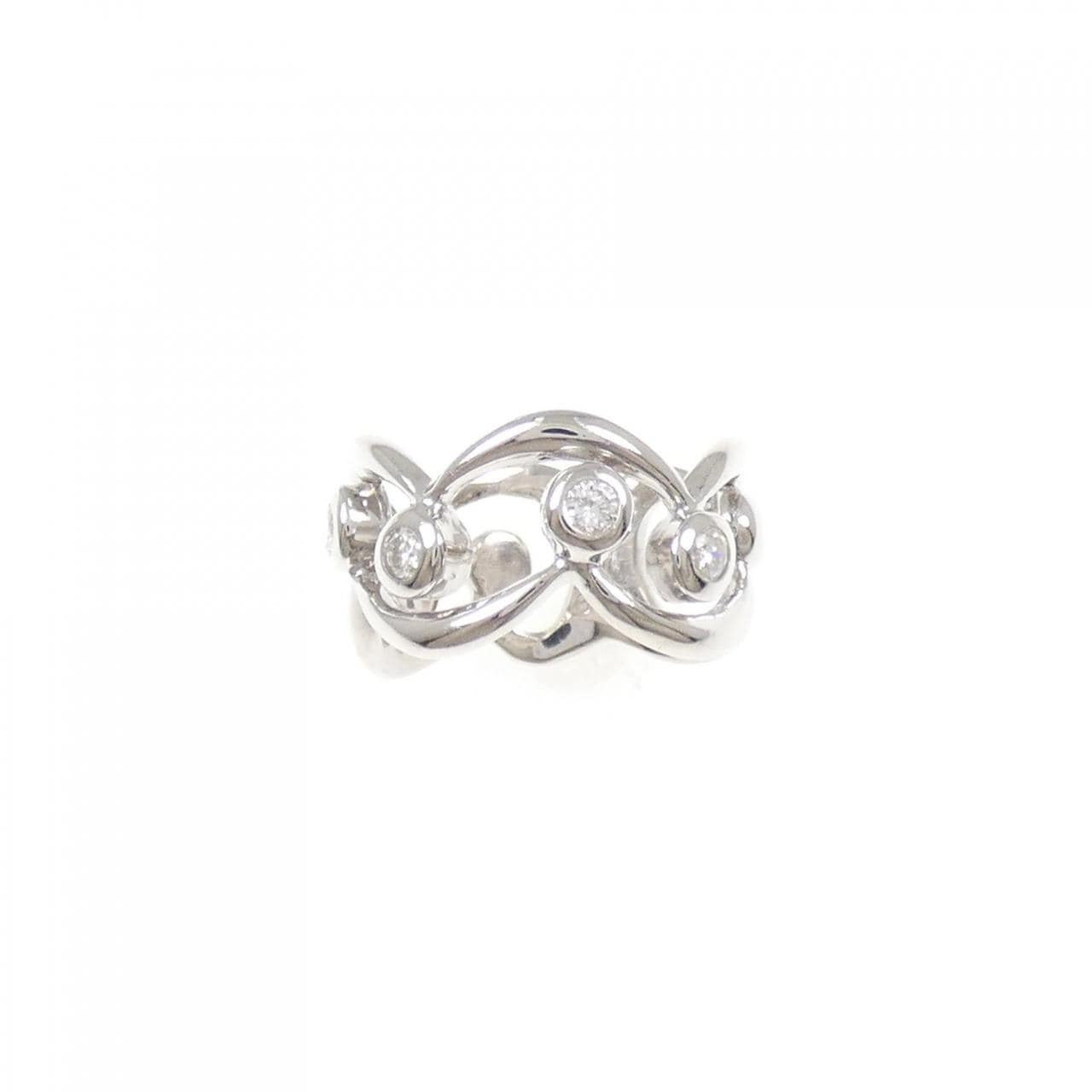 PT900 ダイヤモンド ピンキー リング 0.15CT