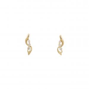 K18YG ダイヤモンド ピアス 0.06CT