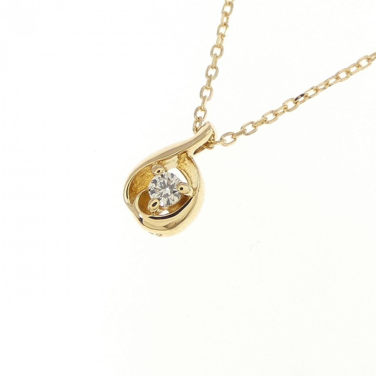 K18YG ダイヤモンド ネックレス 0.02CT