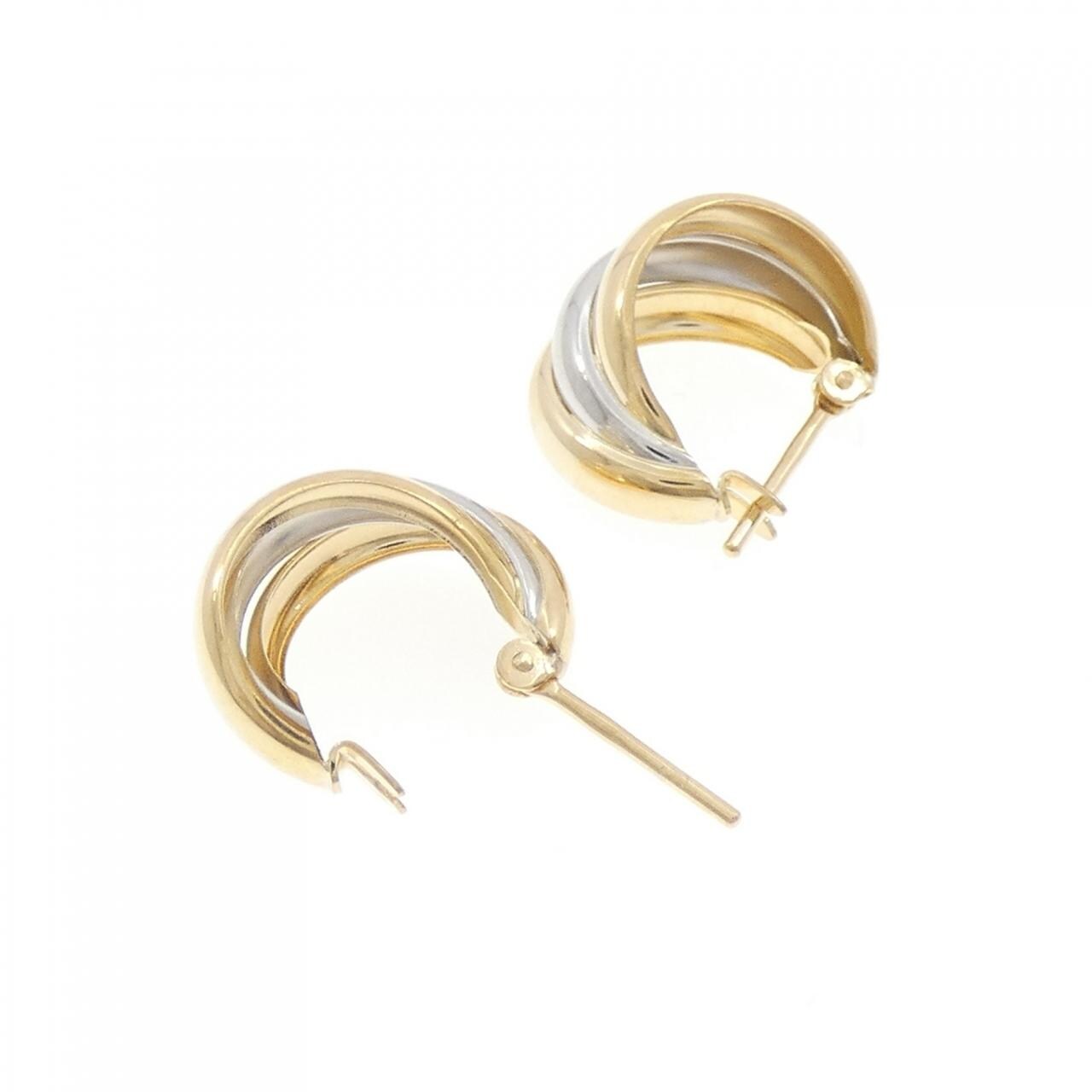 K18YG/PT900 earrings