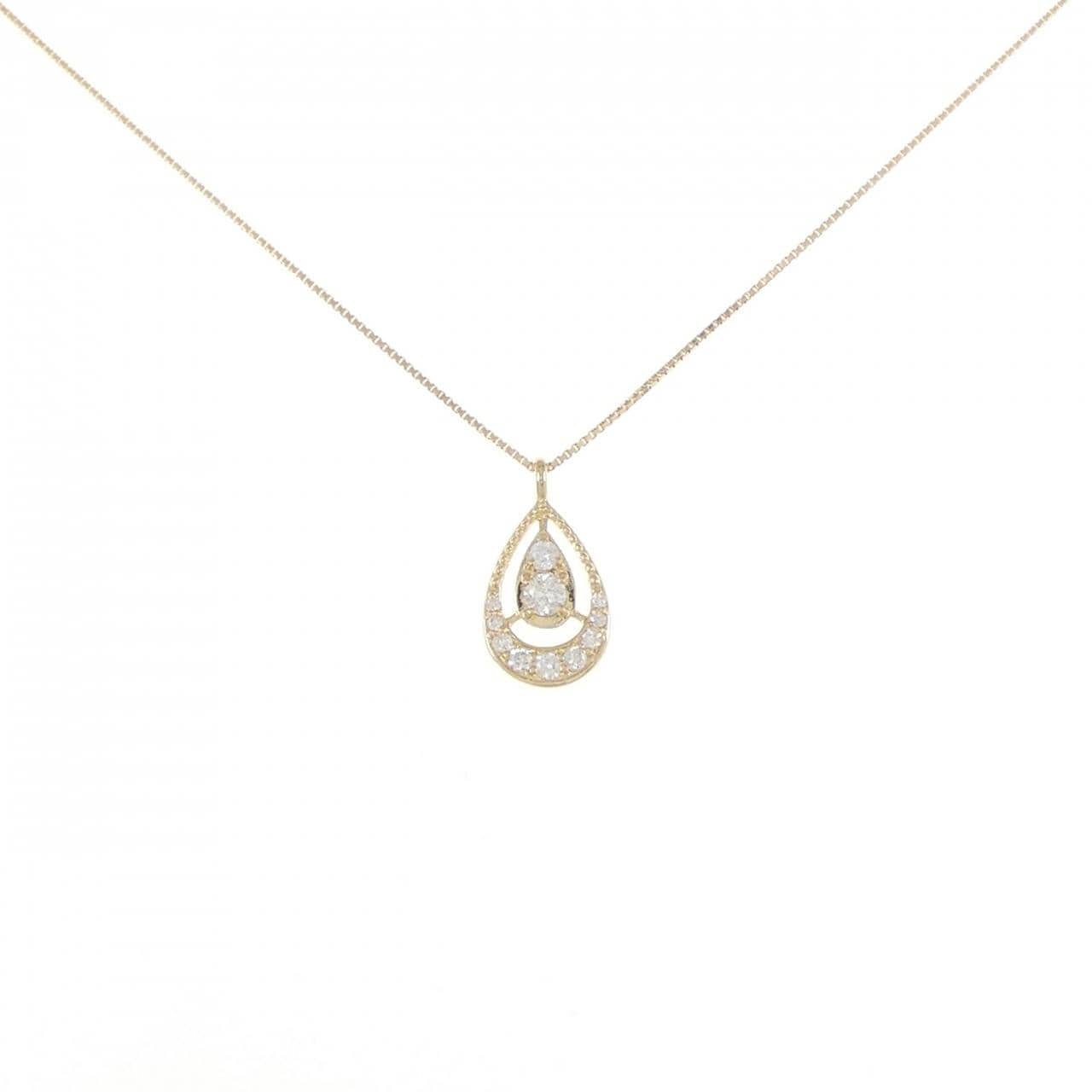 K18YG ダイヤモンド ネックレス 0.12CT