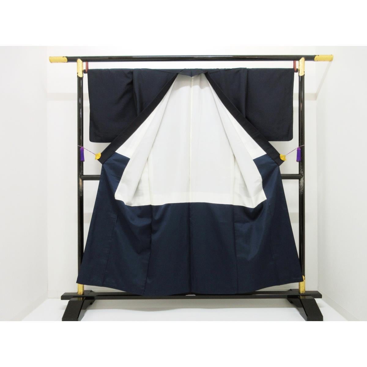 男物　紬織　きもの・羽織　２点セット