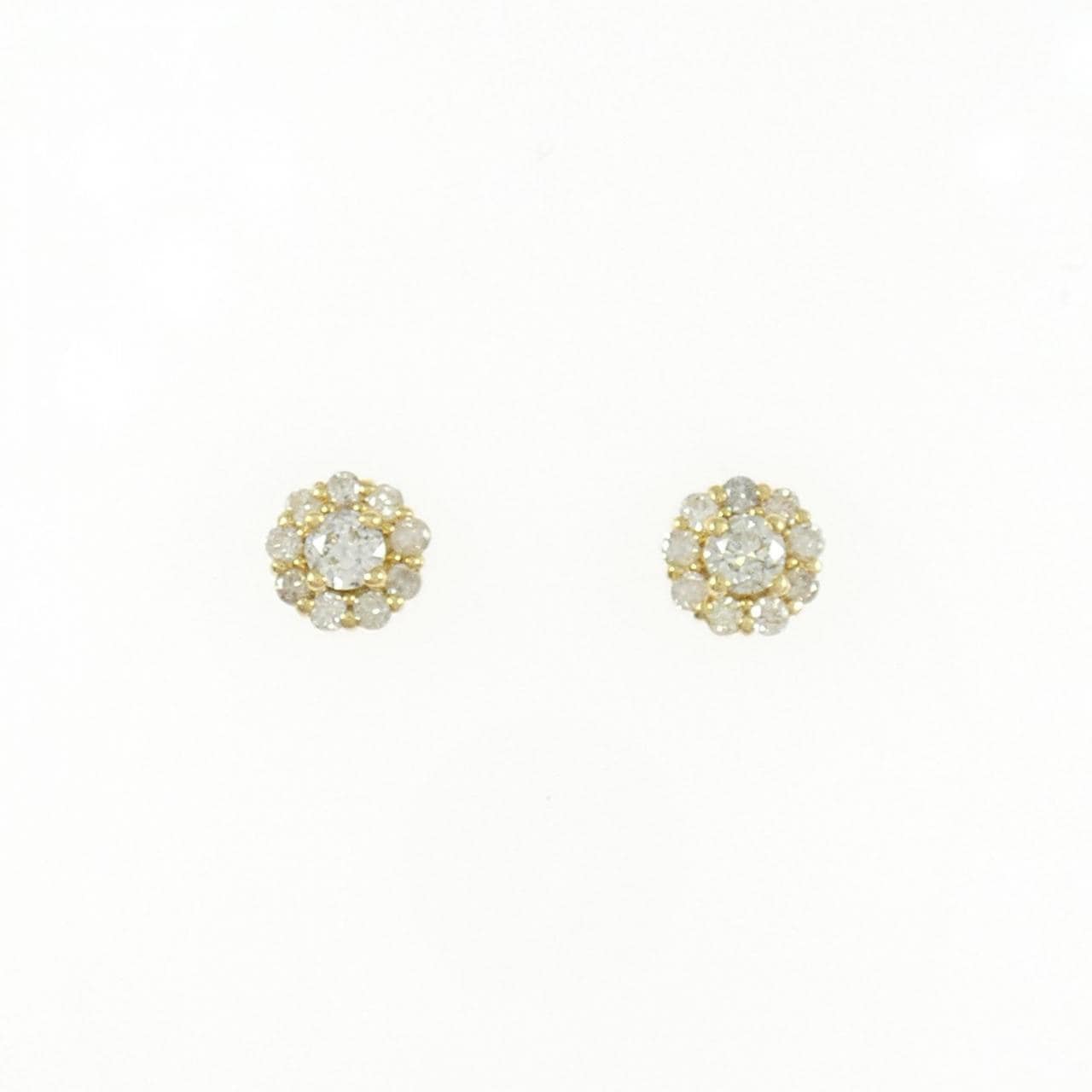 K18YG ダイヤモンド ピアス 0.44CT
