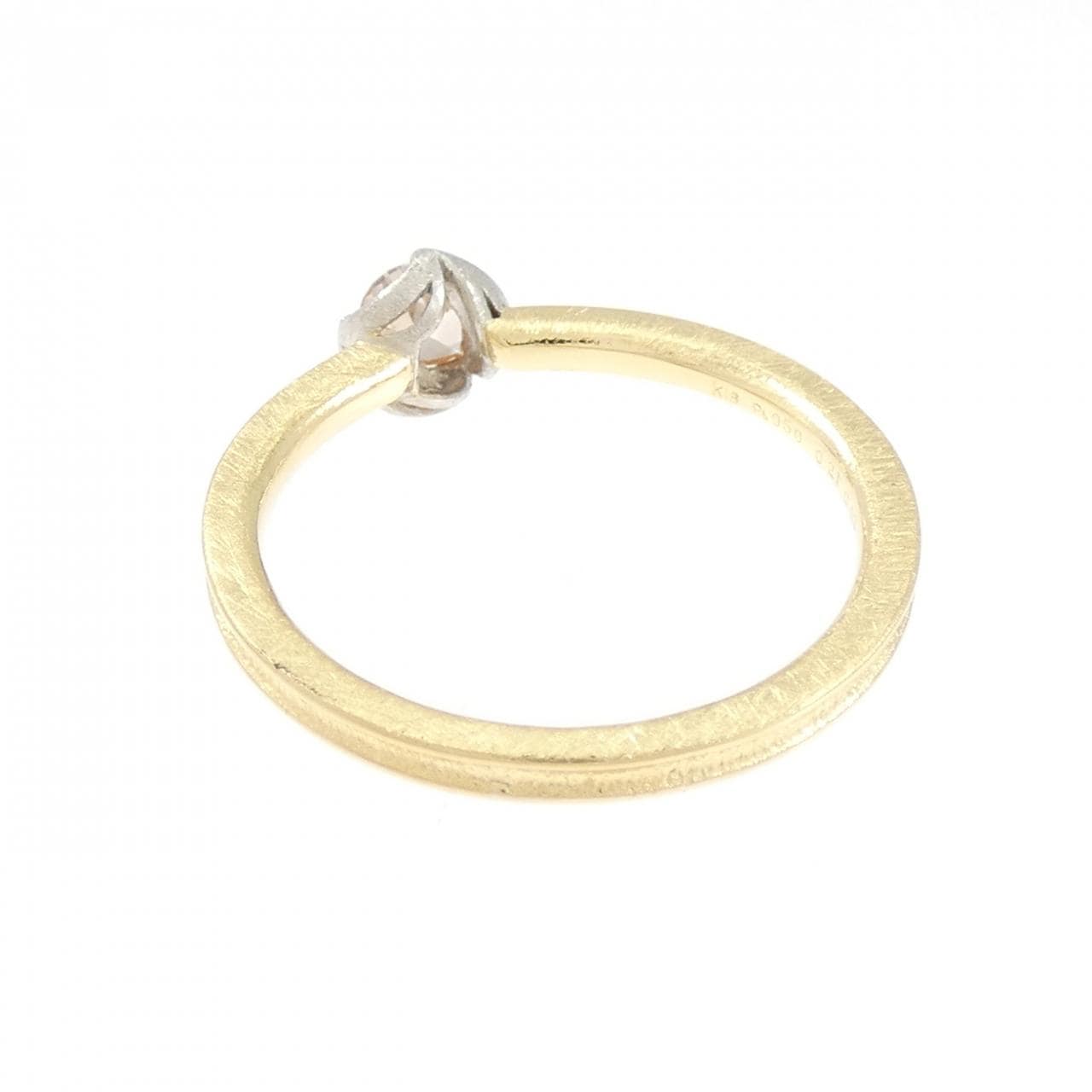 K18YG/PT950 ダイヤモンド リング 0.21CT