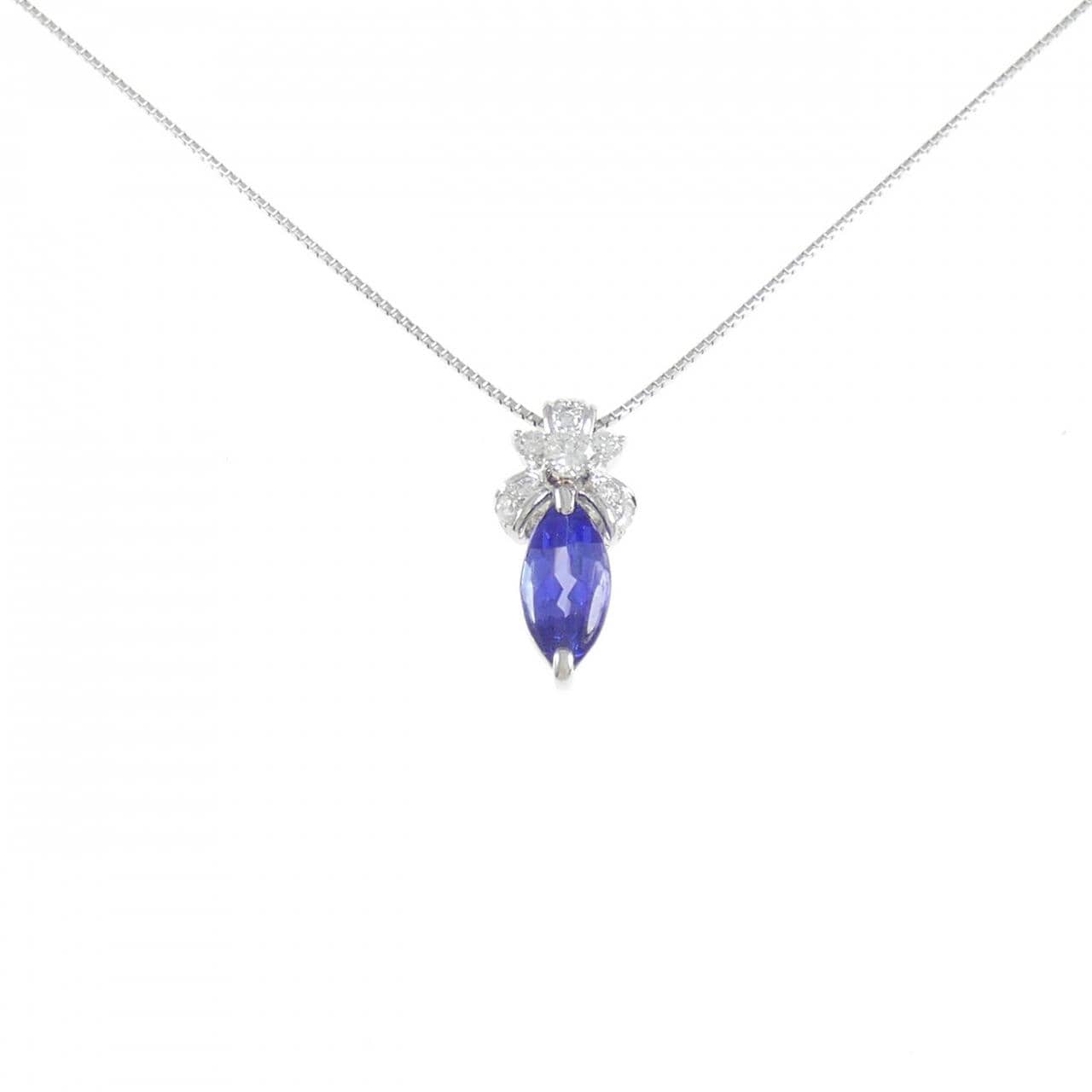 PT900/PT850 タンザナイト ネックレス 1.51CT