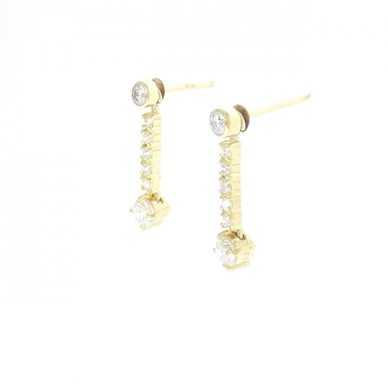 K18YG ダイヤモンド ピアス 0.57CT
