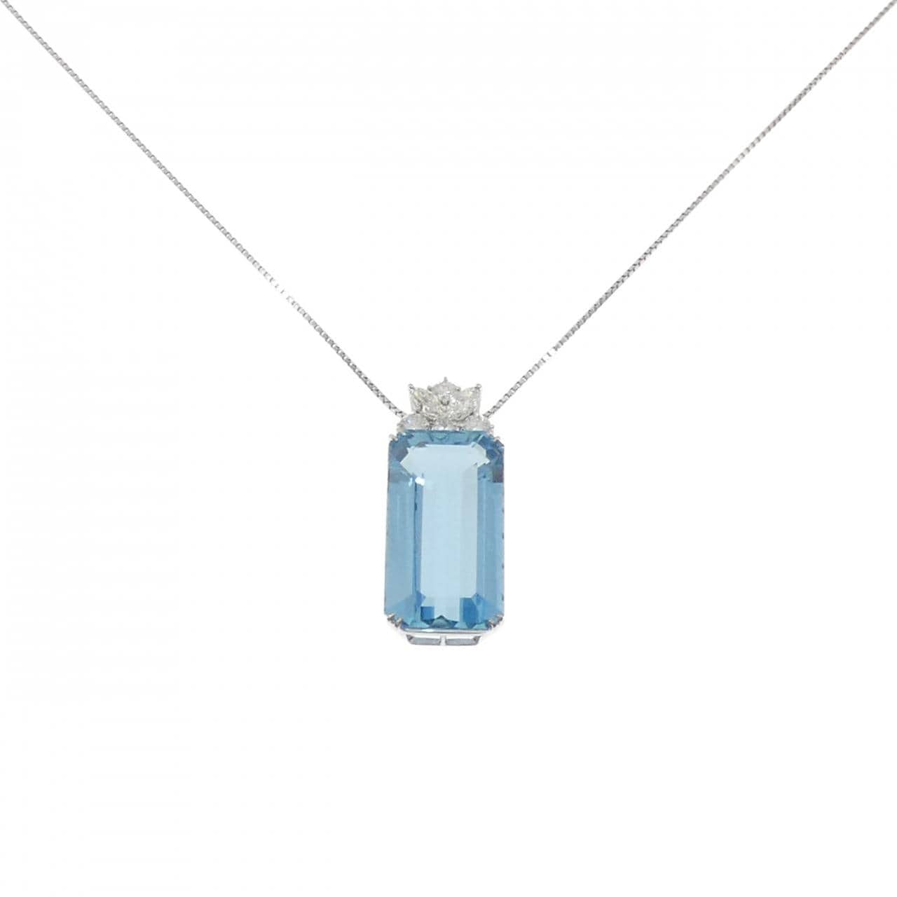 PT900/PT850 アクアマリン ネックレス 36.62CT
